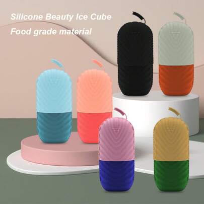 Silicone Facial Ice Cube Tray & Skin Massager - Reusable, Odorless, For Enhanced Puffiness And Redness For Skin Care, Facial Massage Tool - No Power Or Batteries Required Back To School