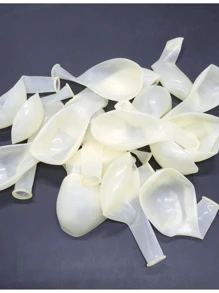 50 Plain Colorful Bladder Balloon 7 Inch Pear Shape Balloons Birthday Party Decoration Tea Reveal Arch - Cristal/Transparente - View 3