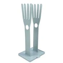 1 pieza Soporte para guantes de cocina, Estante de secado de guantes, Escurridor de plástico para guantes de goma, Colgador de guantes, Estante para fregadero, Organizador de bolsas de alimentos, Regalo del Día de la Madre, en color rosa y azul