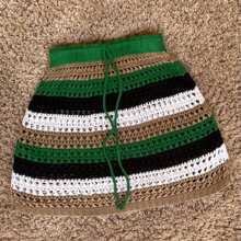 TRICOT PREMIUM Beach Outfit Crochet Knitting Skirt Summer Beach Outfit - Màu xanh Ô liu - Xem 1