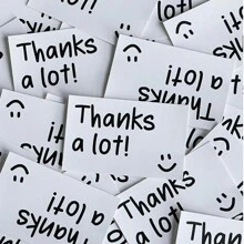 30张简约风格长方形贺卡，生日礼物，鲜花花束包装感谢卡 - 彩色 - 查看 6