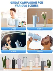 Silikonmanschette, kompatibel mit Tumblern 20-40oz & Wasserflaschen 12-24oz und weiteren Flaschen/Tumblers mit 2,8-2,95 Zoll Boden, für Vakuumbecher, Wasserflaschen mit weiter Öffnung, Edelstahlwasserflaschen