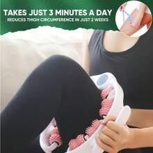 Circular Leg Roller Massager, Silicone Muscle Relaxation Aid For Slim Legs, Yoga Fitness Exercise Equipment - Pink - View 1