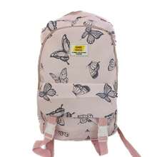 Women's Large Nylon Waterproof College School Backpack - 粉色 - 查看 2