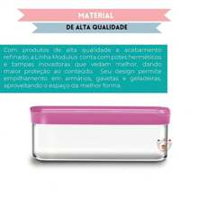 Pote Hermético 1500ml  Anti Impacto Medias Porcoes Porta Mantimentos Para Bolos, Pães , Bolacha, Torrada
