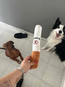 1 Đồ chơi hút thuốc giả sang trọng thực tế cho thú cưng, có chip âm thanh, không thích hợp để nhai (Lưu ý: Kích thước S không có chip âm thanh) - Nhiều màu - Xem 9