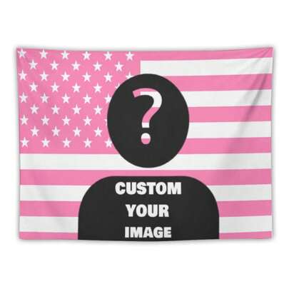 1pc American Background Custom Tapestry, You Can Place Your Favorite Photos, Artists, Etc, Suitable For Male Or Female Bedroom Aesthetics, Room Decor, Flags For Room, Wall Decor, Customized Tapestries, For Anniversaries, For Valentine's Day, For Birthdays, For Children's Day, For Weddings, For Christmas, For Housewarming Sofa, Bed, Tea Room, Bedroom,Season Picks,Fall Decor