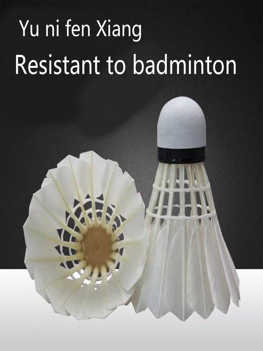 12pcs Durable Badminton Shuttlecocks For Indoor/Outdoor Sports Training - Multicolor - View 1