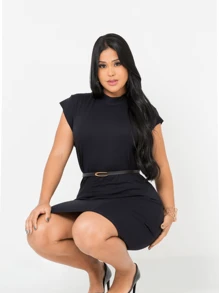 Women's Plaid June Party Style Dress! - 黑色 - 查看 3