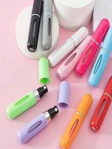 1/6/11pcs Travel Mini Fragrance Spray Bottle Container, Portable Travel Size Can Be Refilled Fragrance Pump Box, Fragrance Empty Bottle Is Suitable For Travel And Outing - Multicolor - View 6