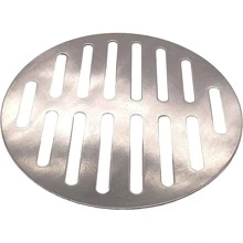 不锈钢银色圆形地漏盖，直径6、8、9、10厘米，带过滤网，适用于浴室、厨房和卫生间，防异味浴室配件，浴室工具 - 銀色 - 查看 3