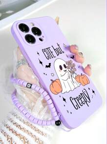 1个紫色TPU卡通万圣节图案防震手机壳和1个紫色水桶珠腕带，兼容/配套手机壳/带挂绳手机壳/腕带手机壳/趣味手机壳/安卓手机壳/兼容三星手机壳/兼容小米手机壳/兼容OPPO手机壳/Galaxy A51 4G/Galaxy A52/A52s 5G/Galaxy S23 Ultra/Galaxy A13 4G/Galaxy A12/Galaxy S22 Ultra/兼容OPPO A54/Galaxy A54/兼容 14 Pro Max/Galaxy A04E/Galaxy A05S/Galaxy A34/Galaxy S24 Ultra 5G/兼容红米Note 13/Galaxy A14/Galaxy A32 4G - 彩色 - 查看 4