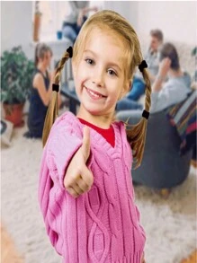 100 件/300 件婴儿和幼儿柔软头带和发带，彩色混合多巴胺设计，温和发饰 - 彩色 - 查看 5