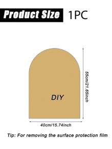 PARTYJRONE 1 tấm thiệp mời đám cưới Acrylic hình vòm 55*40cm, biển báo chào mừng tiệc cưới tự làm, biển báo lối vào tiệc cô dâu cho tiệc cưới, tiệc sinh nhật, giáng sinh - Nhiều màu - Xem 8