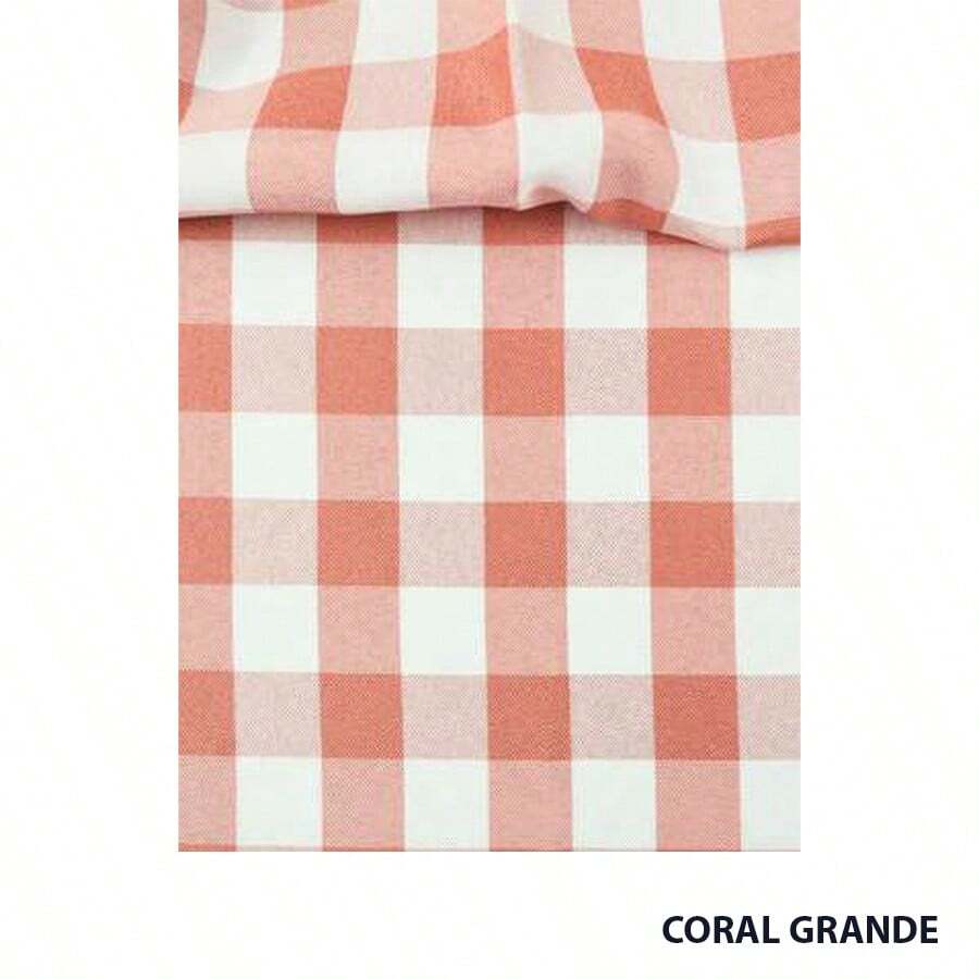 YARN DYED CHICKEN OXIFORD FABRIC 1.47 - Coral - Ver 1
