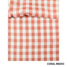 YARN DYED CHICKEN OXIFORD FABRIC 1.47 - Coral - Ver 2