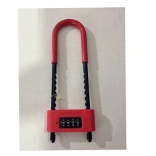 1pc Glass Door Password Lock, 4-Digit Code, Anti-Theft Lock, Sliding/Double Doors, U-Shape Insert Lock, Anti-Pry - Multicolor - View 2