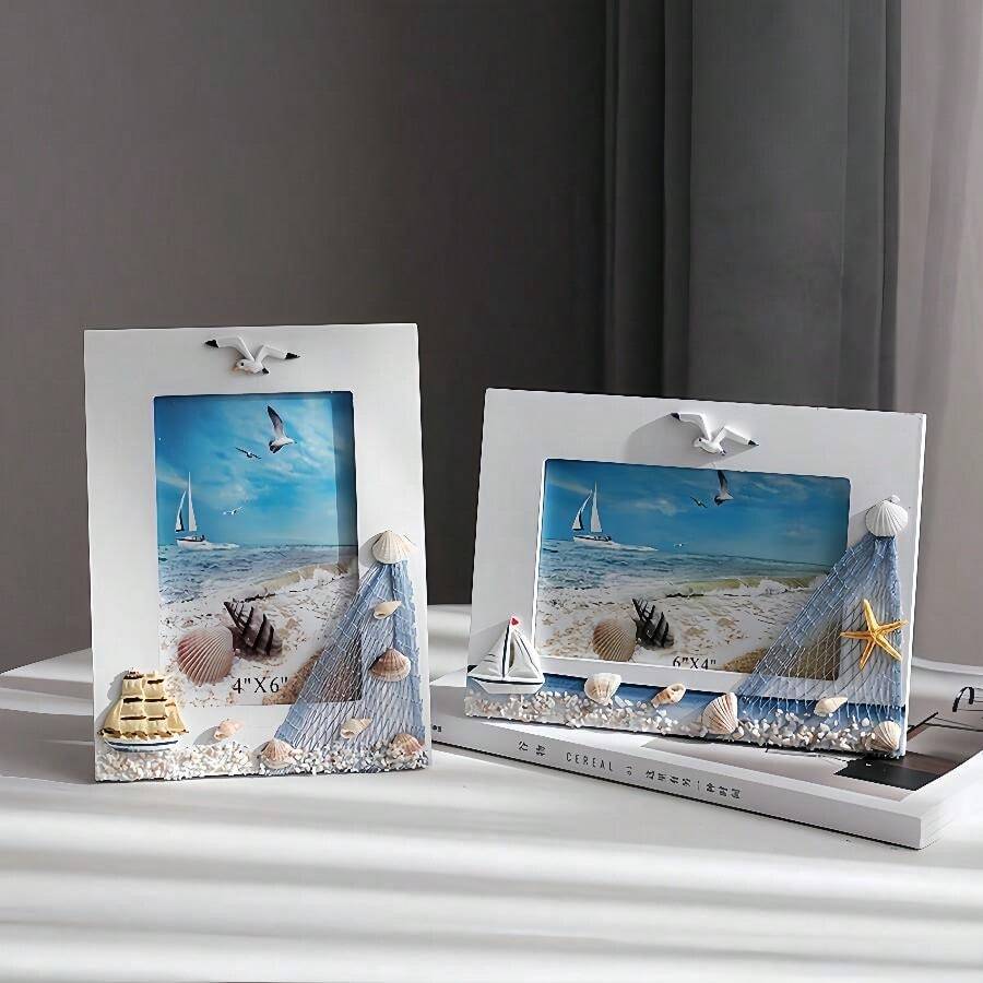 Porta-retrato Decorativo de Mesa Criativo, Porta-retrato de Mesa para Escritório Doméstico - Multicolorido - Visão 1