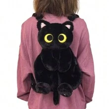 1 件可爱卡通猫毛绒背包 - 彩色 - 查看 15