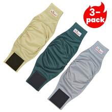 3pcs Reusable Washable Cloth Dog Pee Pants,Puppy Dog Underwear, Pet Care Diapers