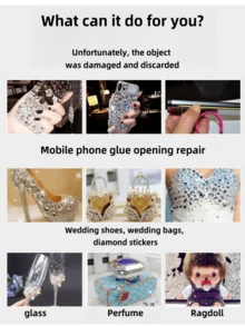 Adhesive For Phone Screen, Jewelry DIY Acrylic Rhinestone Sticker, Multi-Purpose Glue, Random New And Old Models Sent - Multicolor - View 5