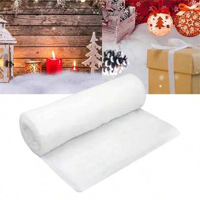 1PC Snow Cover Blanket Artificial Blanket Tree Backdrop Decoration Fake Snow Carpet Best Home Decor Christmas Decorations Room Decor Christmas Winter Christmas Decorations Home Christmas Gifts Christmas Decor