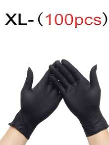 40/70/100 只/一次性丁腈手套，左右手均可使用，男女皆宜，非常适合厨房、洗碗、清洁、美容院、染发、酒店、防水、清洁、洗衣，以及水产养殖、食品加工、家庭清洁、日常使用和DIY树脂制作工具，粉色、白色、蓝色、紫色、黑色，不含乳胶，无粉， - 彩色 - 查看 65