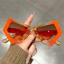 1pc Butterfly Cat Eye Fashion Glasses Y2K Jelly Colorblock Futuristic Style, Suitable For Beach, Party, Club, Favored By Women Beach Accessories For Women Glasses Shades Basics Fall Winter Women Outfits Clothes Business Casual Gifts Leopard Y2KFest MusicFest For Summer Beach Vacation,Outdoor,Travel