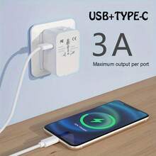 Universal Travel Adapter, Portable Worldwide All-In-One Plug Adapter With 3 USB Ports (2 USB C), International Converter Wall Charger World AC Power Adapter - For USA EU UK AUS - trắng - Xem 10