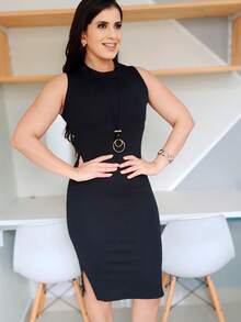 Ribana Regatta Dress - màu đen - Xem 4