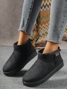 2024 New Winter Snow Boots, Thick Insulation, Cold-Proof, Short Style, Versatile, Waterproof, Non-Slip, Warm And Comfortable, Plus Size, Unisex Snow Boots