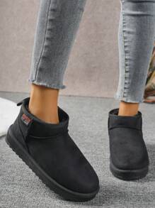 2024 New Winter Snow Boots, Thick Insulation, Cold-Proof, Short Style, Versatile, Waterproof, Non-Slip, Warm And Comfortable, Plus Size, Unisex Snow Boots