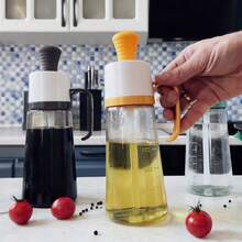Oil Holder Bottle With Silicone Brush Dispenser - Màu vàng - Xem 2