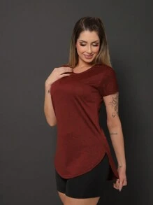 Kit 3 Blusa Feminina Tapa Bumbum Dry Fit Academia Fitness Lisa