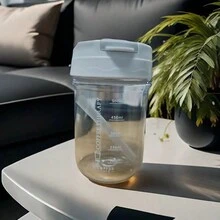 1pc 550ml Clear Plastic Water Bottle - Clear - View 3