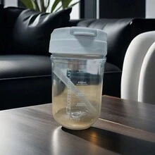 1pc 550ml Clear Plastic Water Bottle - Clear - View 5