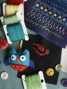 10pcs Cross Stitch Floss Bobbins, Embroidery Thread Organizer Spools - Clear - View 6