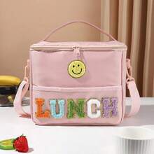 Personalized Large Capacity Diagonal Shoulder Picnic Bag, Camping Outdoor Travel Insulated Lunch Tote - Multicolor - View 4