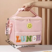 Personalized Large Capacity Diagonal Shoulder Picnic Bag, Camping Outdoor Travel Insulated Lunch Tote - Multicolor - View 7