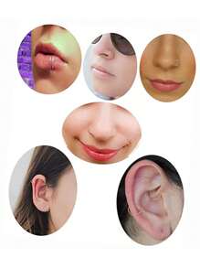 1 Set Of 6mm, 8mm, 10mm 3pcs Stainless Steel Nose Rings, Body Piercing Jewelry, Small Nose Piercing Earring, Micro Nose Septum Spiral Cartilage Hoop Earrings