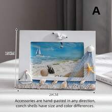 Porta-retrato Decorativo de Mesa Criativo, Porta-retrato de Mesa para Escritório Doméstico - Multicolorido - Visão 3