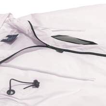 Men's 2-Piece Light Tracksuit Windbreaker Set Jogger Sauna GYM Set With Mesh Lining - 白色 - 查看 2