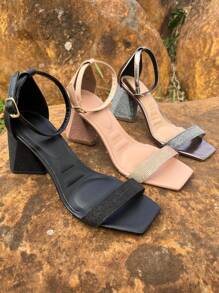 Women Heeled Sandals - Màu hồng gỉ - Xem 6