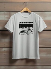 T-Shirt Car Sport  911 RWB Rauh-Welt Ref 1258 FLUXOGEEK - Grey - View 1
