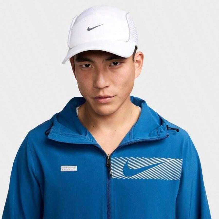 Nike Dri-FIT ADV FLY Unstructured Drard Hat - FJ0736-100/White/Anthracite/Black - View 1