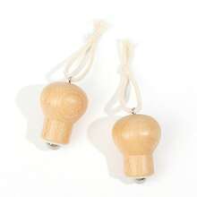 1 pieza Dispositivo de masaje facial de jade con forma de bombilla creativa, mini masajeador manual de acupresión de meridianos para el Body - Multicolor - Ver 6