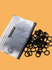 100 件/300 件婴儿和幼儿柔软弹性发带，多色头带，日常必需品 - 彩色 - 查看 2