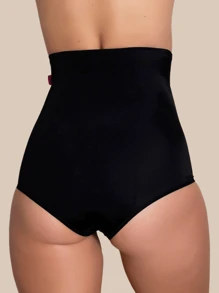 Women's Post-Surgical Abdominal Shaping Belt With Side Opening - Black - View 6
