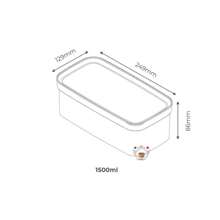 Pote Hermético 1500ml  Anti Impacto Medias Porcoes Porta Mantimentos Para Bolos, Pães , Bolacha, Torrada
