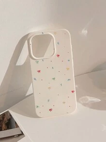1PC Colorful Bow Decor Phone Case Compatible With Iphone Waterproof Shockproof Anti-Fall Scratch Resistant - Multicolor - View 2